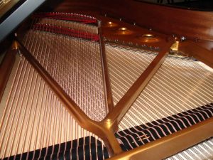 Structure harmonique d'un piano à queue